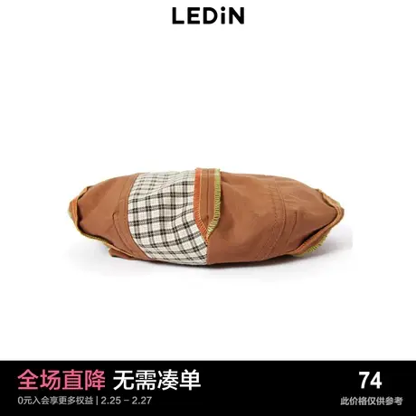 乐町休闲拼接贝雷帽格纹复古画家帽punk风C9YAD1104商品大图