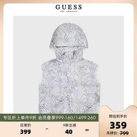 GUESS秋款女士无袖连帽马甲-V2GL01WO07Q商品大图