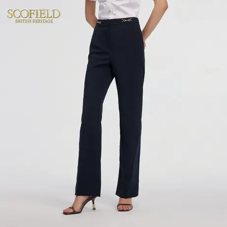 Scofield女装高腰通勤裤装直筒西装裤修身休闲裤夏季裤子图片