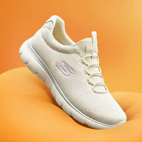 Skechers斯凯奇2025新款夏季女鞋一脚蹬运动休闲鞋厚底透气健步鞋商品大图