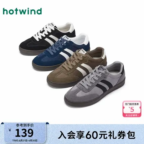 热风2025年秋季新款男士时尚休闲鞋商品大图