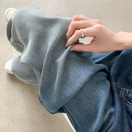 天丝阔腿裤女夏季薄款高腰显瘦垂感渐变色窄版直筒冰丝拖地裤ins商品大图