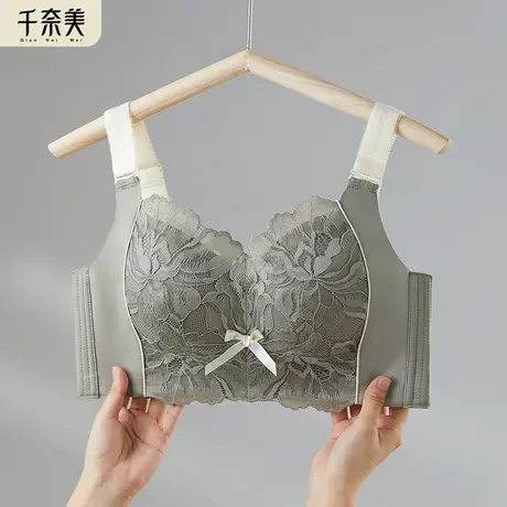 千奈美束胸内衣大胸显小薄款全罩杯缩胸防下垂收副乳调整型文胸罩商品大图