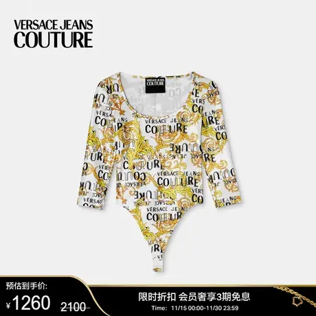 【甄选折扣】VERSACE JEANS COUTURE 女士Logo Couture连体衣商品大图