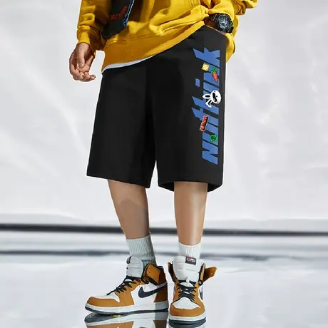 Nuthink国潮加肥加大5分短裤男潮潮牌ins宽松美式运动裤卫裤夏季商品大图