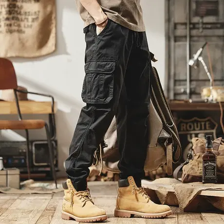 潮流男装时尚百搭大码男潮流复古多色可选工装裤男秋冬裤休闲男装商品大图