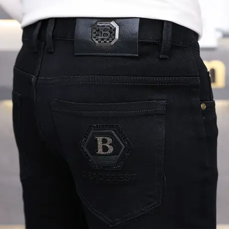 高品质牛仔裤男士休闲长裤大家都在穿的休闲裤秋冬季直筒裤子男装商品大图