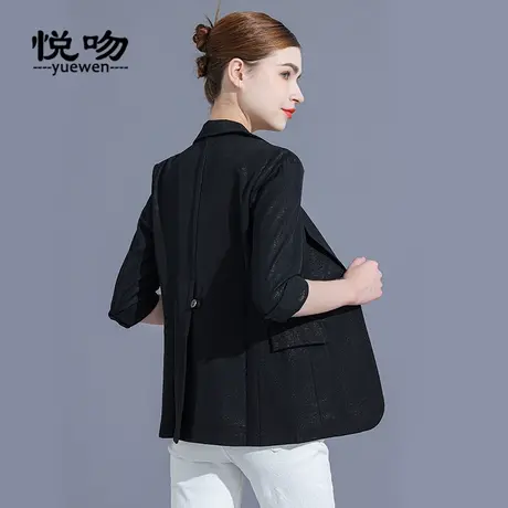 今年流行后开衩高级感西装外套女夏休闲小个子设计感正装西服上衣商品大图