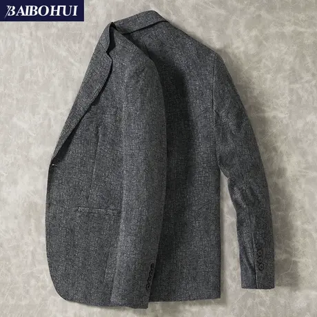 休闲西装男士外套修身韩版秋季新款商务百搭呢子小西服男装上衣潮商品大图