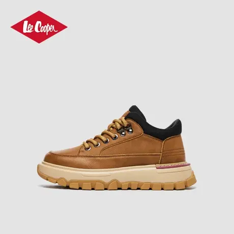 Lee Cooper2025春季新款板鞋男英伦风商务休闲鞋低帮厚底增高男鞋图片
