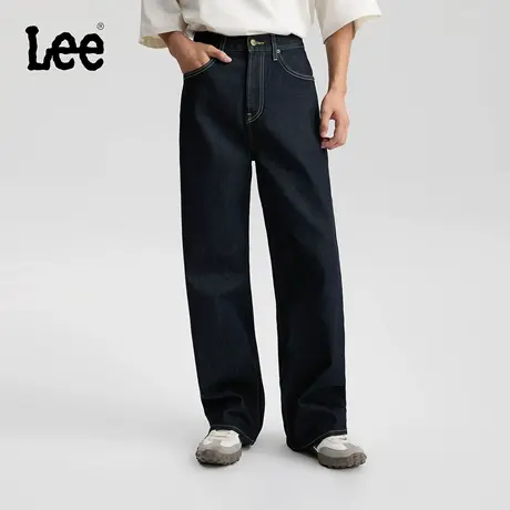 【张凌赫代言】Lee商场同款25秋冬新品舒适直筒清水洗男牛仔裤潮图片