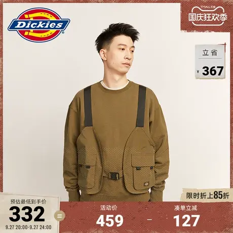 Dickies商场同款 男女情侣秋冬工装风宽松运动美式卫衣 休闲上衣图片