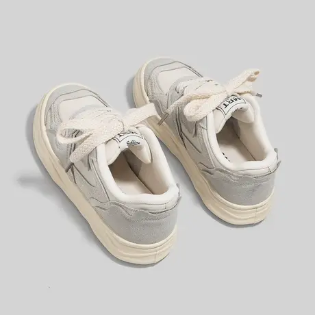 Betoo 2022秋季新款时尚厚底百搭小白鞋女休闲运动潮鞋透气板鞋商品大图