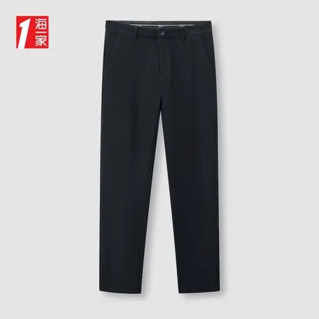 海一家舒适微弹长裤2023秋季新款简约基础直筒青年男士休闲裤商品大图