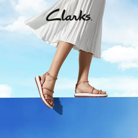 Clarks其乐女士洁萨系列优雅凉鞋清爽舒适气质一字带罗马凉鞋女商品大图