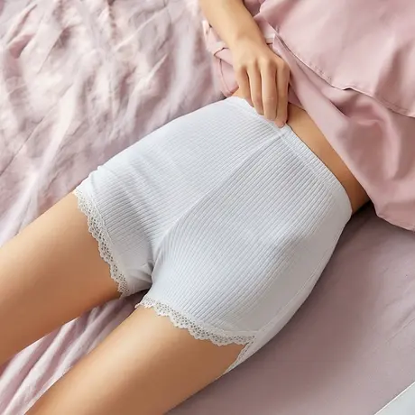 安全裤女防走光蕾丝花边薄款有大码棉夏季不卷边短款打底裤保险裤商品大图