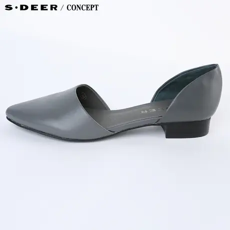 【🦃新品】🦄sdeer圣迪奥正品女装时尚复古PU尖头女鞋S15283977图片