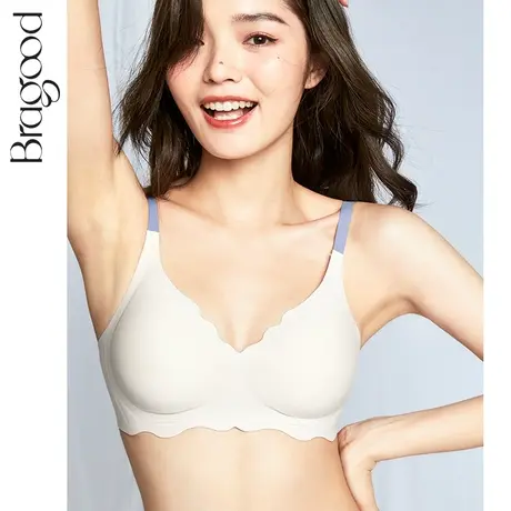 内衣女小胸聚拢无痕无钢圈文胸亲肤舒适3d果冻条收副乳薄款软支撑商品大图