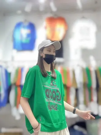 2023年印花T恤女短款百搭休闲时尚显瘦短袖t恤打底衫圆领半袖上衣商品大图