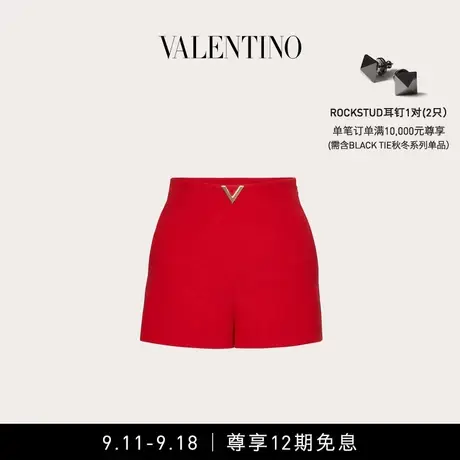 【12期免息】华伦天奴VALENTINO女士 CREPE COUTURE VGOLD 短裤商品大图