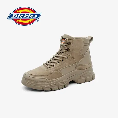 Dickies女靴2024年冬季新款户外工装靴女复古短靴防滑登山靴子女图片