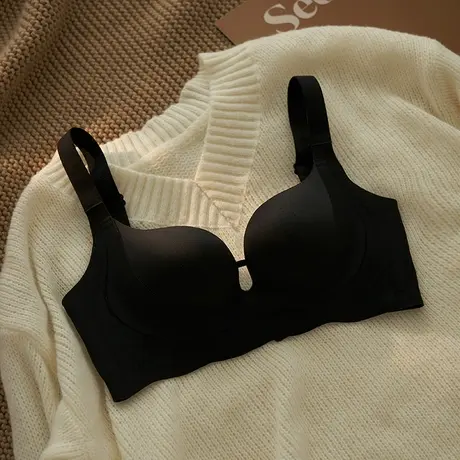 无痕内衣女小胸聚拢文胸套装防下垂收副乳2025新款平胸显大胸罩图片