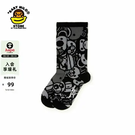 BABY MILO STORE配饰卡通动物图案中筒袜4092XXP商品大图