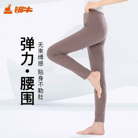 铜牛抗菌防螨绒润棉发热贴护女裤 2025秋冬新款秋裤女抗静电VK287商品大图