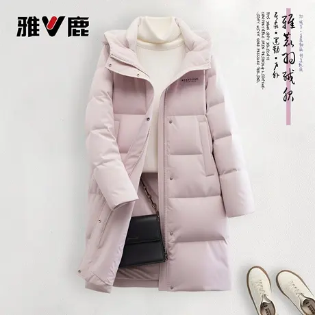 雅鹿2025秋冬新款休闲时尚长款羽绒服女款厚冬装超保暖外套新品图片