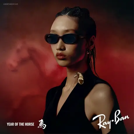 【2026马年限定】雷朋新年款窄框墨镜男女同款高级太阳镜0RB4441D商品大图