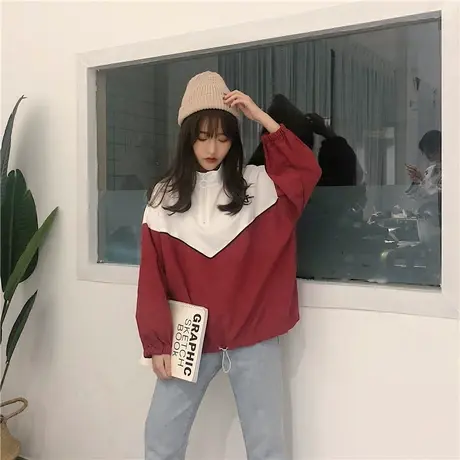 秋季2023新款韩版怪味少女外套女春秋百搭宽松长袖chic早秋上衣潮图片