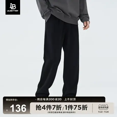 Lilbetter休闲裤男2023潮牌美式裤子直筒西装裤男裤复古加厚长裤商品大图