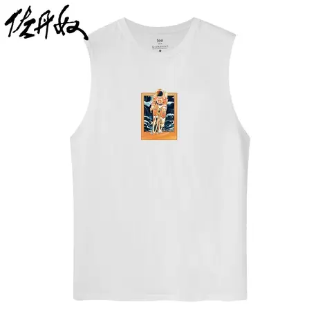 夏 佐丹奴 印花短袖T恤字母 男士短袖圆领 黑衫韩版潮61093086商品大图