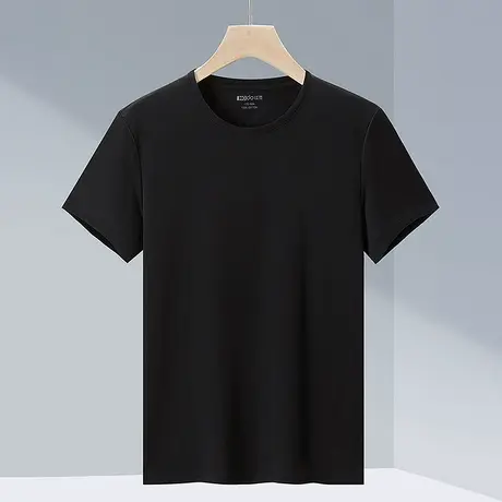 红豆男装短袖t恤男圆领纯色基础打底2024夏季新款全棉t恤男半袖商品大图