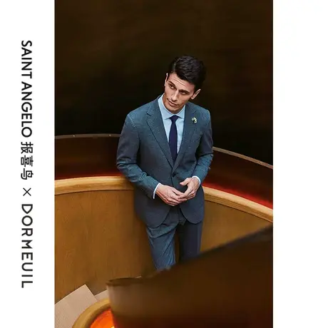 报喜鸟西服定制英国多美进口男商务高端套西高支羊毛西装量身定做图片