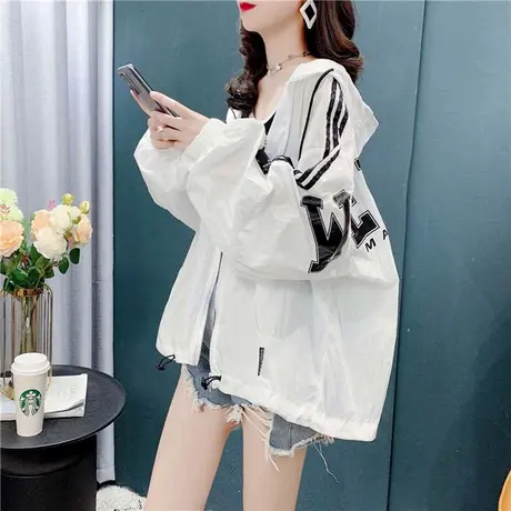 防晒衣女2023新款夏季韩版宽松ins潮慵懒风透气薄款防晒外套上衣商品大图