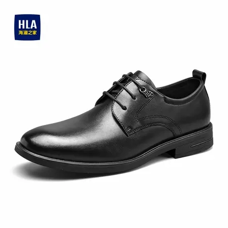 HLA/海澜之家男鞋新款春季商务正装尖头皮鞋百搭耐磨流行德比鞋男商品大图