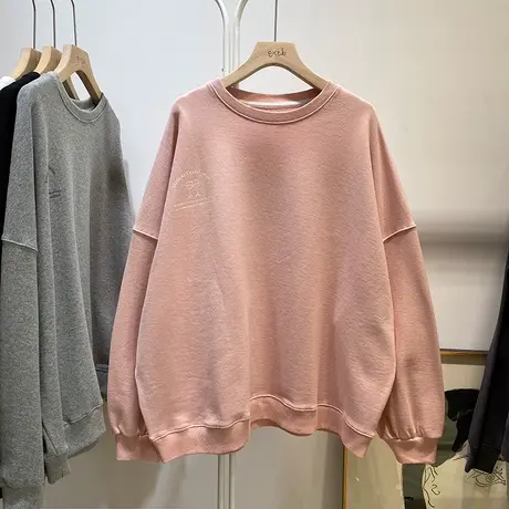 ins超火卫衣女2021年新款韩版宽松薄款显瘦长袖学生百搭上衣外套商品大图