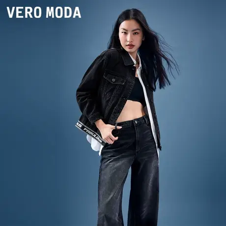 Vero Moda奥莱牛仔外套女春秋新款复古街头风宽松休闲夹克上衣图片