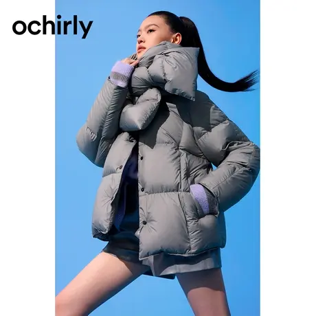 【新品】ochirly欧时力 澳进口白鸭绒超轻外套23秋冬送收纳袋商品大图