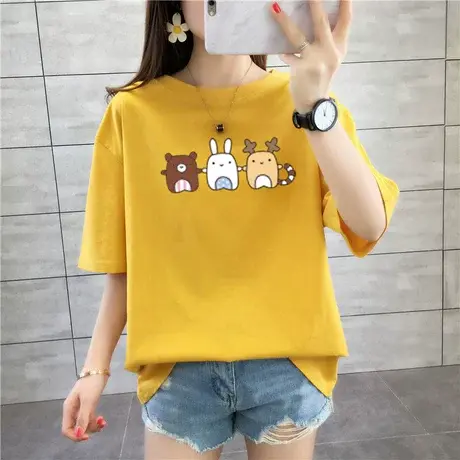 13夏装14初中学生15大童少女孩12-18岁短袖T恤16上衣服17纯棉半袖商品大图