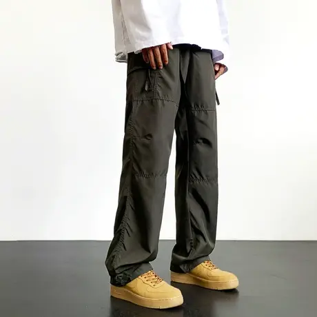 冲锋裤男款夏季薄款美式高街直筒工装宽松潮牌冰丝速干休闲裤子男商品大图