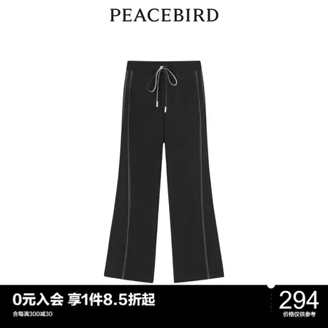 太平鸟时尚年秋季新款斯文喇叭长裤A1GBC3C02图片