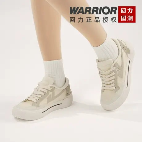 回力帆布鞋子女秋冬新款透气百搭防滑板鞋休闲厚底增高显瘦小白鞋商品大图