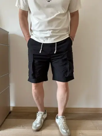 大依无忧夏季大码男装户外休闲薄料胖子加肥加大男士短裤五分裤图片