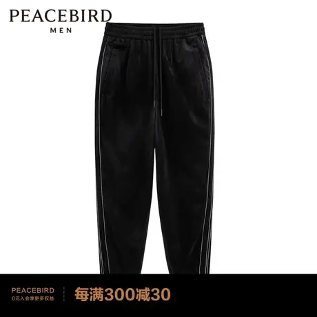 太平鸟男装束脚灯芯绒休闲裤男B1GBC3232图片