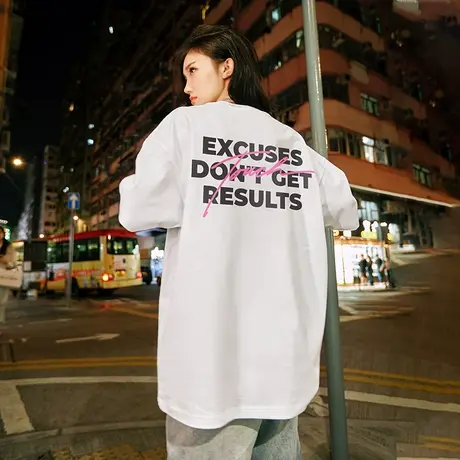 Nuthink美式高街字母短袖潮牌美潮T恤男潮宽松大码半袖上衣春季商品大图