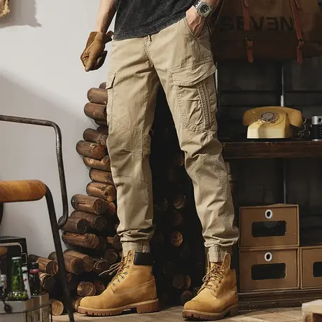 Modi Nick/摩帝尼克男士休闲裤纯棉户外多口袋运动工装裤男款裤子商品大图