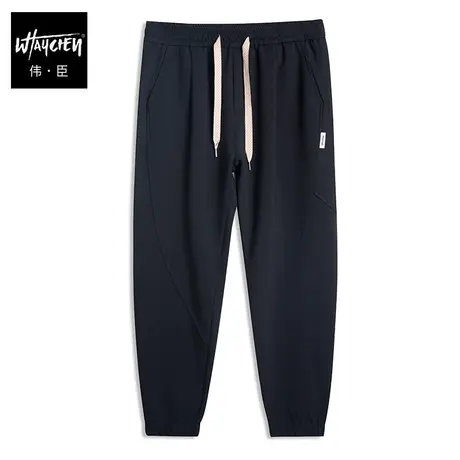 伟臣2023秋冬新品大码男装休闲裤男胖子加肥加大束脚裤肥佬小脚裤商品大图