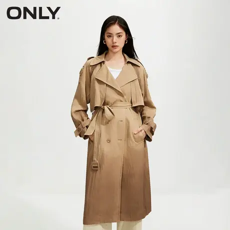 【莱赛尔面料】ONLY2024秋季新款休闲时尚风衣外套女|124136051商品大图